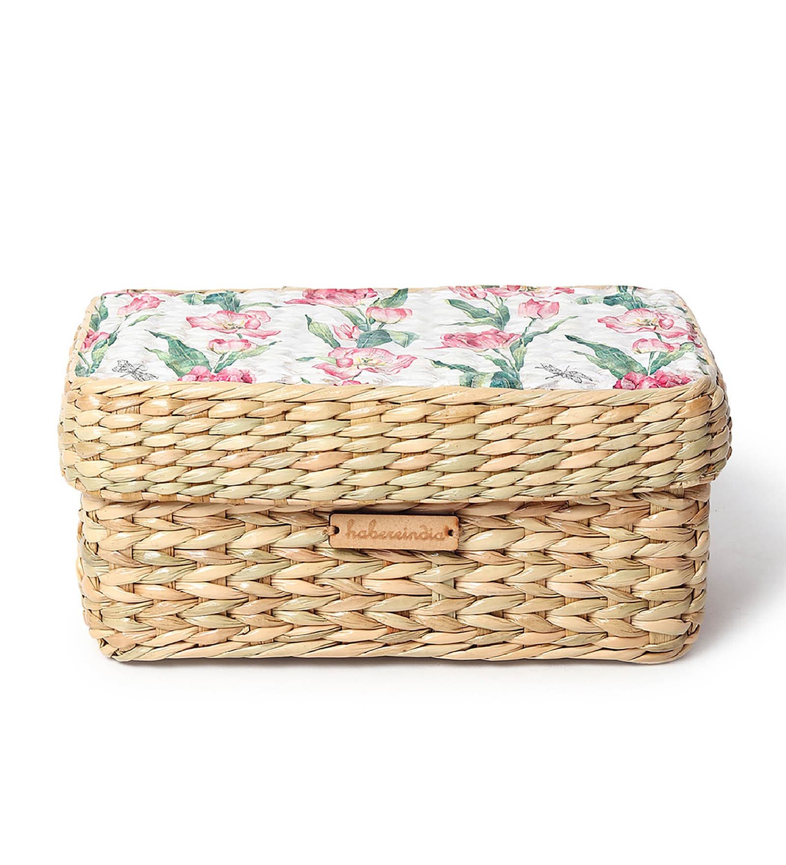 Multicolor Seagrass Solid 10.24 x 5.91 Inches Storage Basket